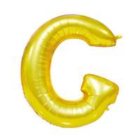  Arany színű, betű alakú fólia lufi, léggömb – G