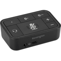 KENSINGTON KENSINGTON Pro Audio 3 az 1-ben fejhallgató kapcsoló, USB Type-C, fekete (K83300WW)
