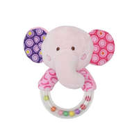 Lorelli Toys Lorelli Toys Plüss csörgő karika - Pink elefánt