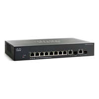 Cisco Cisco SF302-08 8 LAN 10/100Mbps 1 miniGBIC menedzselhető rack switch SRW208G-K9-G5