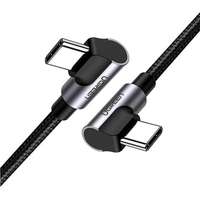 Ugreen UGREEN Angled USB-C M/M Cable Aluminium Shell with Braided 1m Black