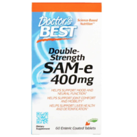 Doctor's Best Doctor's Best SAM-e, 400 mg, 60 bélben oldódó tabletta