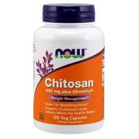 NOW® Foods NOW Chitosan, 500 mg Plusz chromium, 120 vegan kapszulában