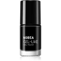 NOBEA NOBEA Day-to-Day Gel-like Nail Polish körömlakk géles hatással árnyalat Black sapphire #N22 6 ml