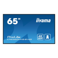 Iiyama iiyama PROLITE Álló digitális tábla 165,1 cm (65") LED Wi-Fi 500 cd/m² 4K Ultra HD Fekete Beépített processzor Android 11 24/7 (LH6560UHS-B1AG)
