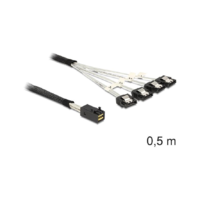 Delock DELOCK SAS Kabel Mini SAS HD -> 4x Sata 7Pin St/St 0.50m (83392)
