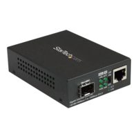 StarTech StarTech.com Multimode / Single Mode Fiber Media Converter - Open SFP Slot - 10/100/1000Mbps RJ45 Port - LFP Supported - IEEE 802.1q Tag VLAN - (MCM1110SFP) - fiber media converter - 10Mb LAN, 100Mb LAN, GigE (MCM1110SFP)