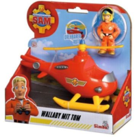 Simba Simba Sam, a tűzoltó: Első Wallaby helikopterem, Tom figurával - 17 cm (109252507038) (109252507038)