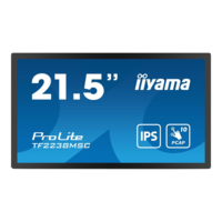 Iiyama iiyama PROLITE Álló digitális tábla 55,9 cm (22") LED 600 cd/m² Full HD Fekete Érintőképernyő (TF2238MSC-B1)