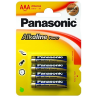 Panasonic Panasonic 1.5V Alkáli AAA ceruza elem Alkaline Power (4db / csomag) (LR03APB/4BP) (LR03APB/4BP)