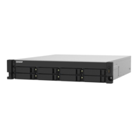 QNAP QNAP TS-832PXU NAS Rack (2U) Ethernet/LAN csatlakozás Alumínium, Fekete AL324 (TS-832PXU-4G)