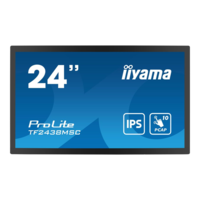 Iiyama iiyama PROLITE Álló digitális tábla 61 cm (24") LED 600 cd/m² Full HD Fekete Érintőképernyő (TF2438MSC-B1)