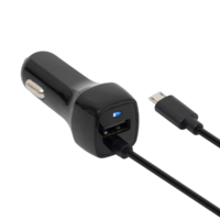 SAL SAL SAU 24MU USB-A / Micro USB Autós töltő - Fekete (5V / 2.4A) (SAU 24MU)