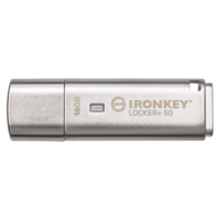 Kingston Pen Drive 16GB Kingston Ironkey Locker+ 50 USB 3.2 ezüst (IKLP50/16GB) (IKLP50/16GB)