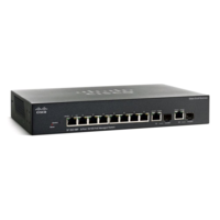 Cisco Cisco SF302-08 8 LAN 10/100Mbps 1 miniGBIC menedzselhető rack switch SRW208G-K9-G5 (SRW208G-K9-G5)