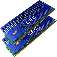 CSX 4GB 1600MHz DDR3 RAM CSX + Metal Cooler (2x2GB) (CSXO-CEC3-1600-4GB-KIT)