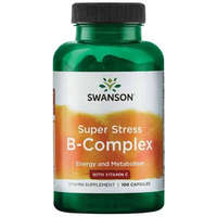 Swanson Swanson B-Complex, C-vitaminnal 100 kapszula Super Stress