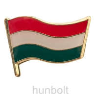 Hunbolt Magyar lobogó arany színű (21 mm) kitűző