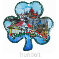 Hunbolt Lóhere alakú Budapest képes alátét 20x20 cm