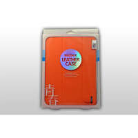 Remax Smart Cover bőr hatású tablet tok Samsung Galaxy Tab 3 10.1 Remax Youth narancs