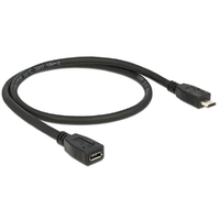 Delock Delock Bővítőkábel USB 2.0-s, Micro-B típusú csatlakozódugóval > USB 2.0-s, Micro-B típusú csatlakoz