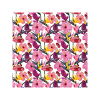 Cardex Rózsaszín virág mintás csomagolópapír 100x70cm