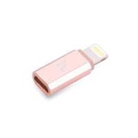 Hoco HOCO Adapter csatlakozó - lightning - micro USB rose gold
