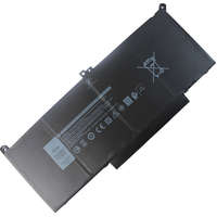 Utángyártott Dell Latitude 7490 i5-8350U FHD készülékhez Laptop akkumulátor (7.6V, 7500mAh, Li-Polymer, Fekete) - Utángyártott