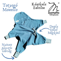 Monello Monello - Kánikula zárt kiscsillag - Petrol - 68-as (3-6 hó) NYITOTT lábvég