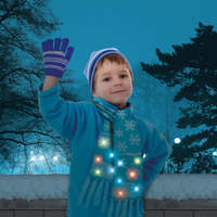 Family Family Karácsonyi sál - 100 cm - LED-es, elemes, kék (58667B)