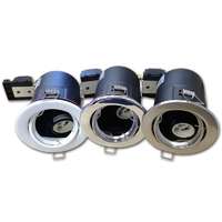 Optonica OPTONICA Tűzbiztos álmennyezeti beépíthető spot lámpa GU10 szatén króm/ billenthető / OT5065