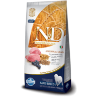  N&D Low Grain Dog Bárány&áfonya adult maxi kutyatáp – 12 kg