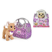 Simba Toys Chi Chi Love on Tour - Chihuahua plüss kutya hordozó táskában
