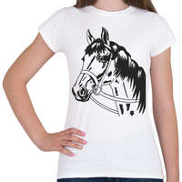 printfashion Horse - Női póló - Fehér