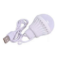 OEM LED izzó, USB portos, hordozható, 3W, 200lm, meleg fehér fény