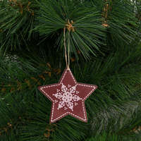 Family Karácsonyfadísz - csillag - akasztható - 9,6 x 9,3 cm - 58247E