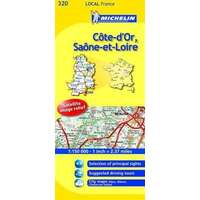 Michelin Cote D&#039;Or / Saone-et-Loire térkép 0320. 1/175,000