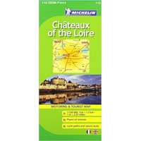 Michelin 116. Loire völgy térkép, Chateaux of the Loire térkép Michelin 1:150 000