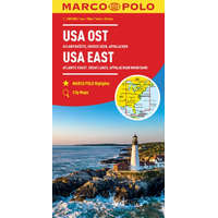 Mairdumont Kelet USA térkép Marco Polo USA East: Atlantic Coast, Great Lakes and Appalachian Mountains 1:2 Mio USA autótérkép