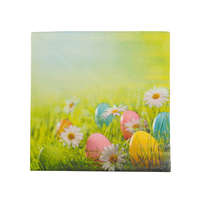 Family Húsvéti szalvéta - tojás és virág - 33 x 33 cm - 3 rétegű - 20 db / csomag