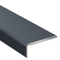 Arbiton Arbiton CS25-CS52 Alumínium záró padlóprofil és élvédő, öntapadós (200 cm/2.5 cm) - Antracit