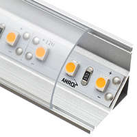 ANRO LED Profile ANRO LED Profile ALP-006 Ezüst - Alumínium sarok profil LED szalaghoz, íves (Átlátszó búrával)