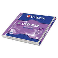 VERBATIM DVD+R lemez, kétrétegű, 8,5GB, 8x, 1 db, normál tok, VERBATIM "Double Layer"