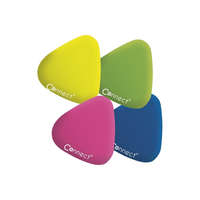 Connect Radír Connect háromszögletű színes (sárga, zöld, rózsa, kék) 4 db/csomag
