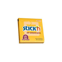 STICK N Stick&#039;N 360° 76x76 mm 100 lap narancssárga öntapadó jegyzettömb