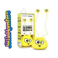 Ylfashion Jellie Monsters vezetékes fülhallgató 3,5 mm jack csatlakozóval - Ylfashion YLFS-01 - sárga