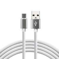 EverActive USB szilikon fehér gyorstöltő kábel-USB-C everActive CBS-1CW 3A 100 cm