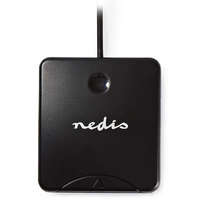 NEDIS NEDIS chipkártya olvasó CRDRU2SM1BK/ Smart Card ID-1/ eCitizen/ szabványos biometrikus chipek/ USB 2.0/ fekete