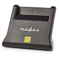 NEDIS NEDIS chipkártya olvasó CRDRU2SM3BK/ Smart Card ID-1/ eCitizen/ szabványos biometrikus chipek/ USB 2.0/ fekete