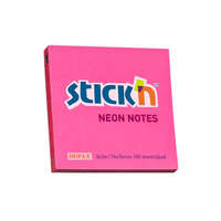  Öntapadó jegyzettömb STICK&#039;N 76x76mm neon pink 100 lap